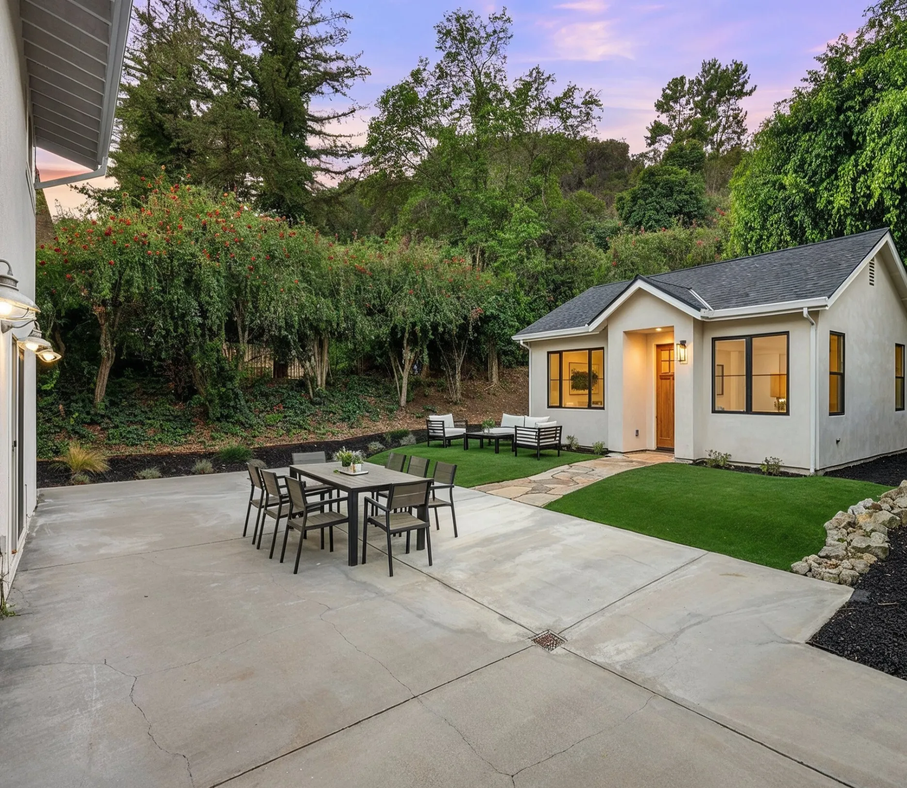 Garage conversion ADU project transformed into modern living space in Los Angeles